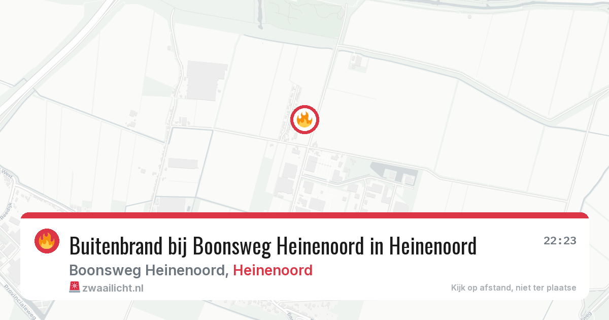 Buitenbrand bij Boonsweg Heinenoord in Heinenoord — 11 aug 2026