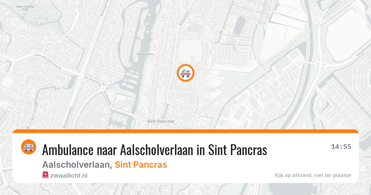 Ambulance naar Aalscholverlaan in Sint Pancras — 18 mei 2026