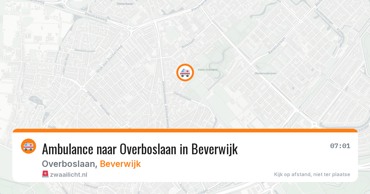 Ambulance naar Overboslaan in Beverwijk — 18 jun 2026