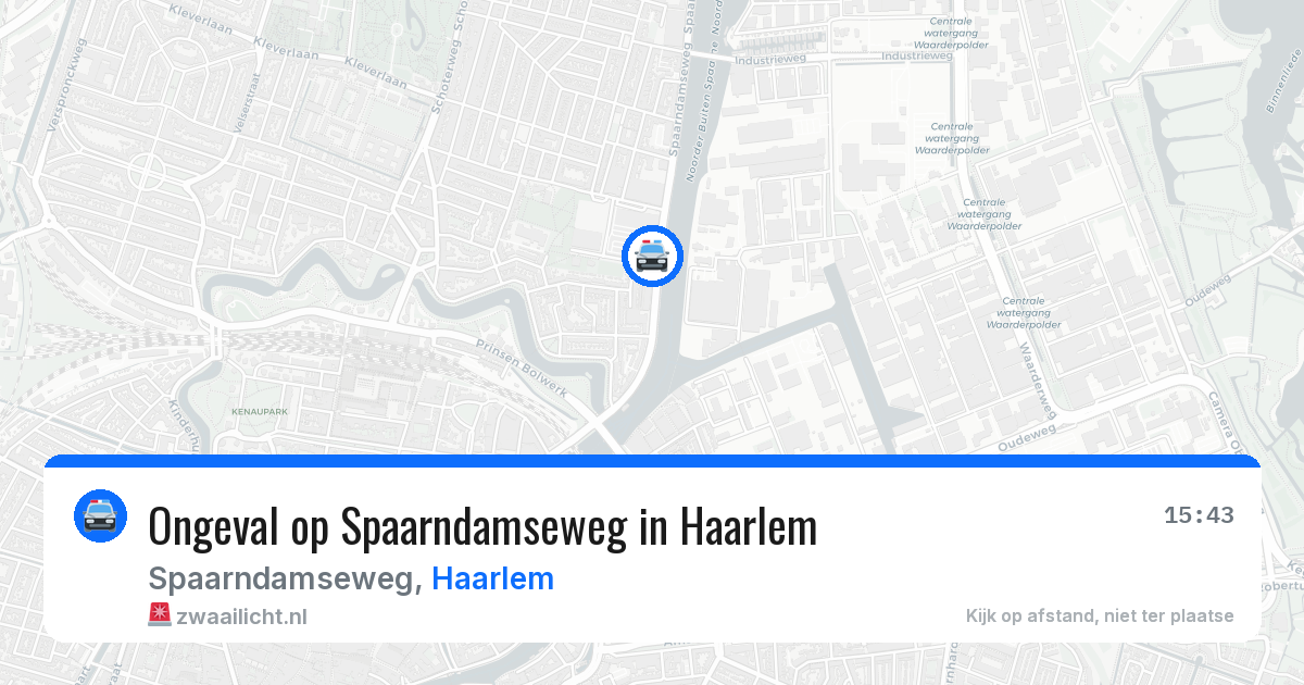 Ongeval op Spaarndamseweg in Haarlem — 8 jul 2026