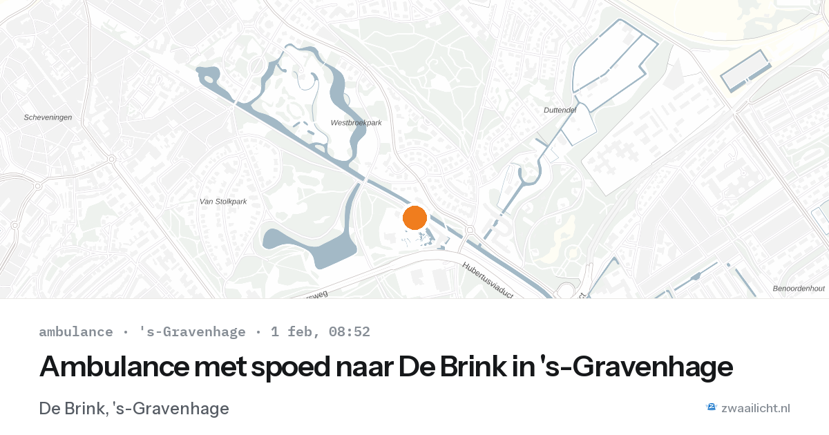 Ambulance met spoed naar De Brink in 's-Gravenhage — 1 feb 2026