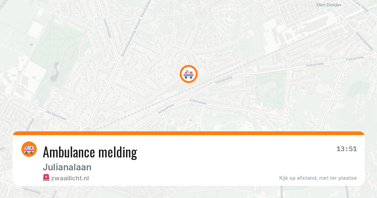 Ambulance melding — 6 mei 2026