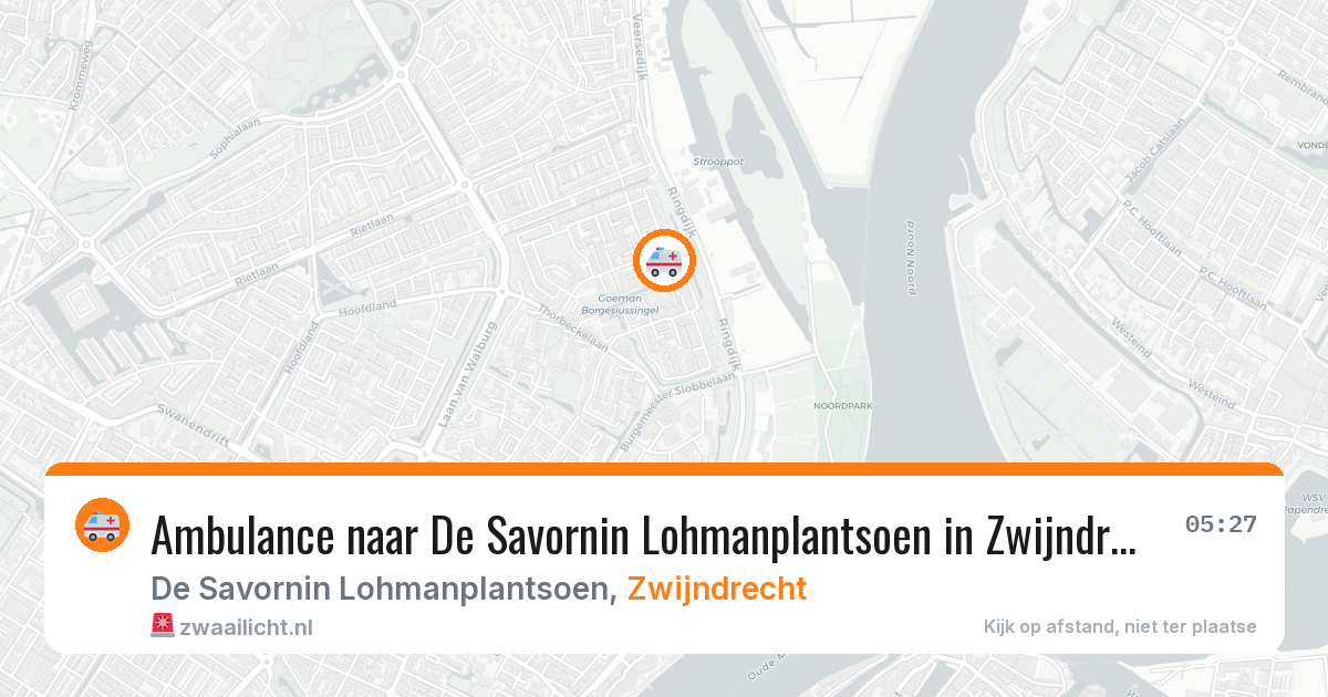 Ambulance naar De Savornin Lohmanplantsoen in Zwijndrecht — 3 apr 2026