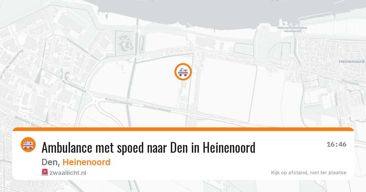 Ambulance met spoed naar Den in Heinenoord — 4 mei 2026