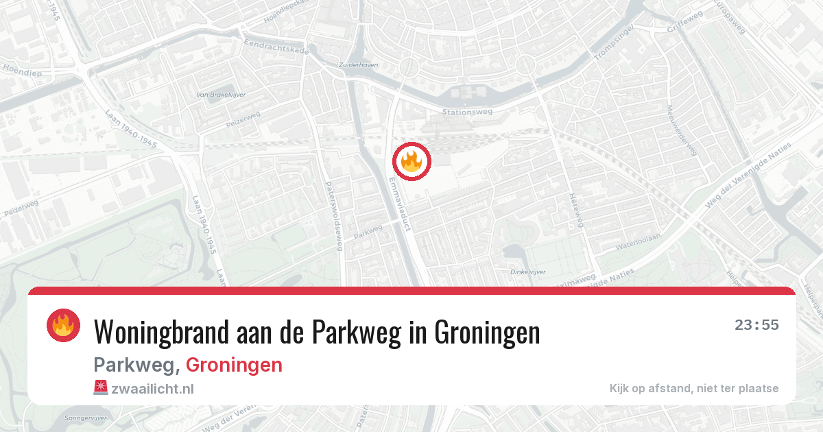 Woningbrand aan de Parkweg in Groningen — 2 mei 2026