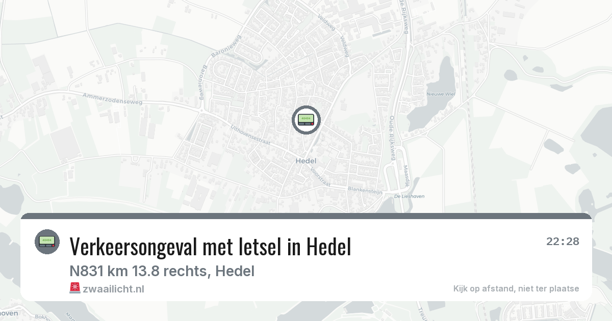 Verkeersongeval met letsel in Hedel — 27 mei 2026