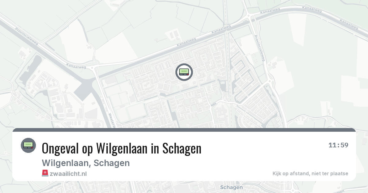 Ongeval op Wilgenlaan in Schagen — 30 jan 2026