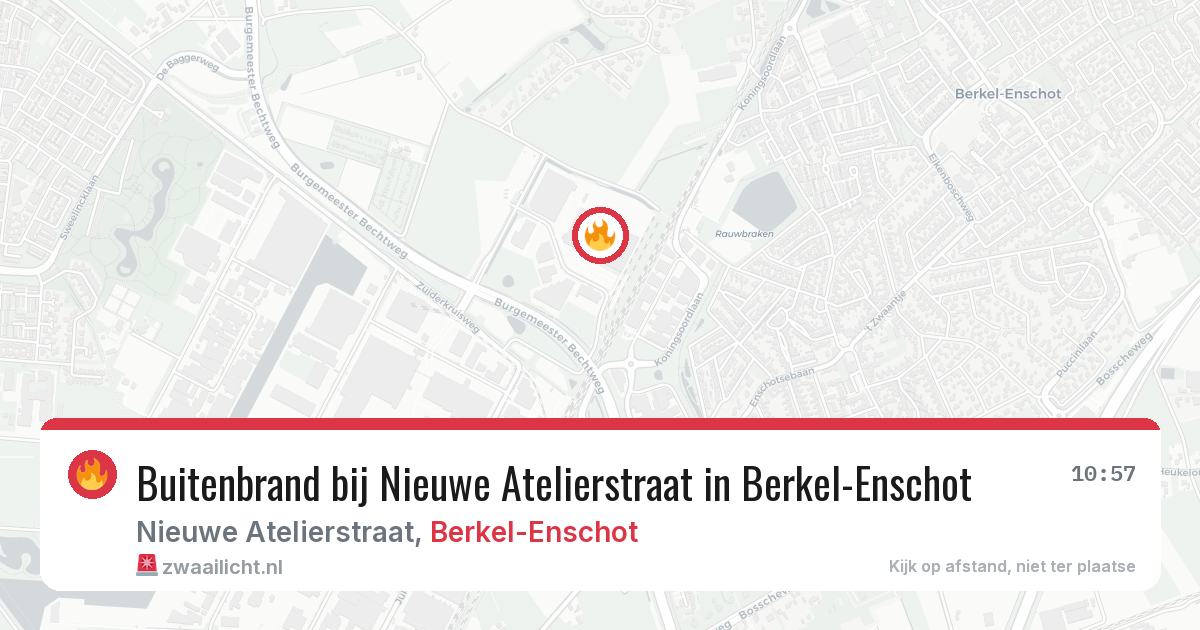 Buitenbrand bij Nieuwe Atelierstraat in Berkel-Enschot — 23 jul 2026