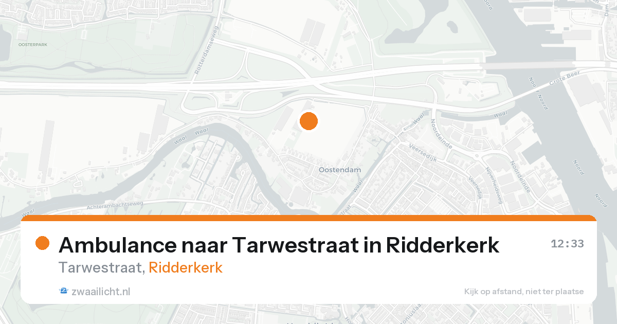 Ambulance naar Tarwestraat in Ridderkerk — 7 feb 2026