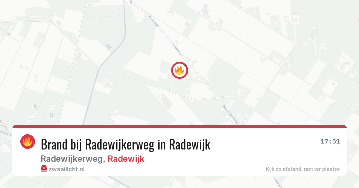 Brand bij Radewijkerweg in Radewijk — 17 mei 2026