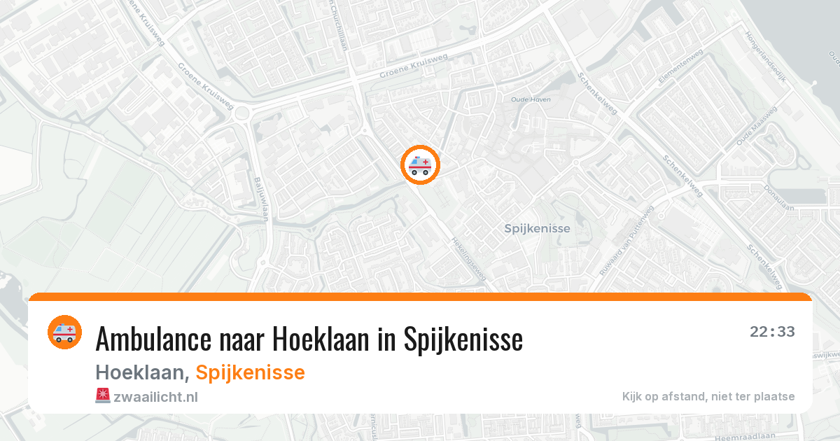 Ambulance naar Hoeklaan in Spijkenisse — 2 aug 2026