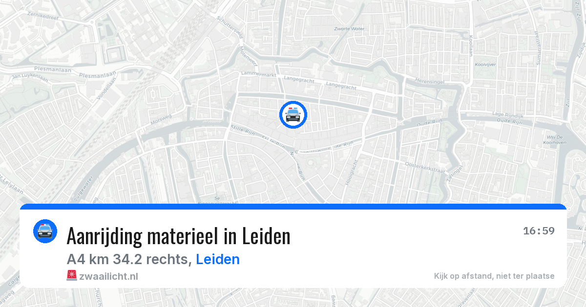 Aanrijding materieel in Leiden — 19 mei 2026
