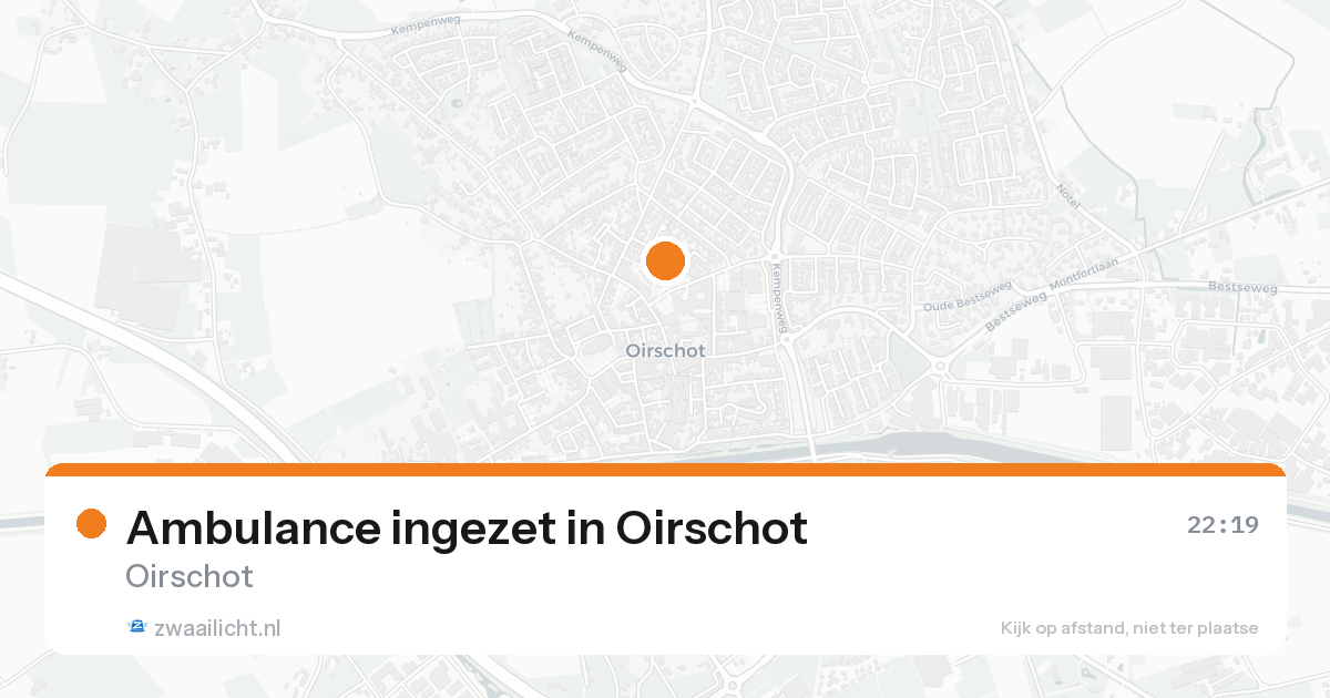 Ambulance ingezet in Oirschot — 30 jan 2026