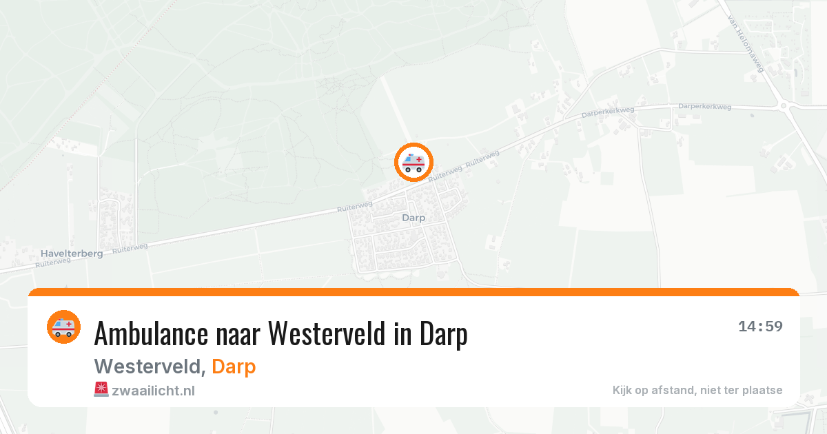 Ambulance naar Westerveld in Darp — 21 jul 2026