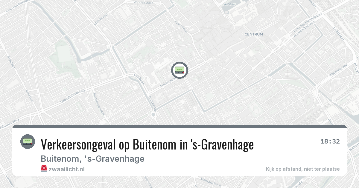 Verkeersongeval op Buitenom in 's-Gravenhage — 3 feb 2026