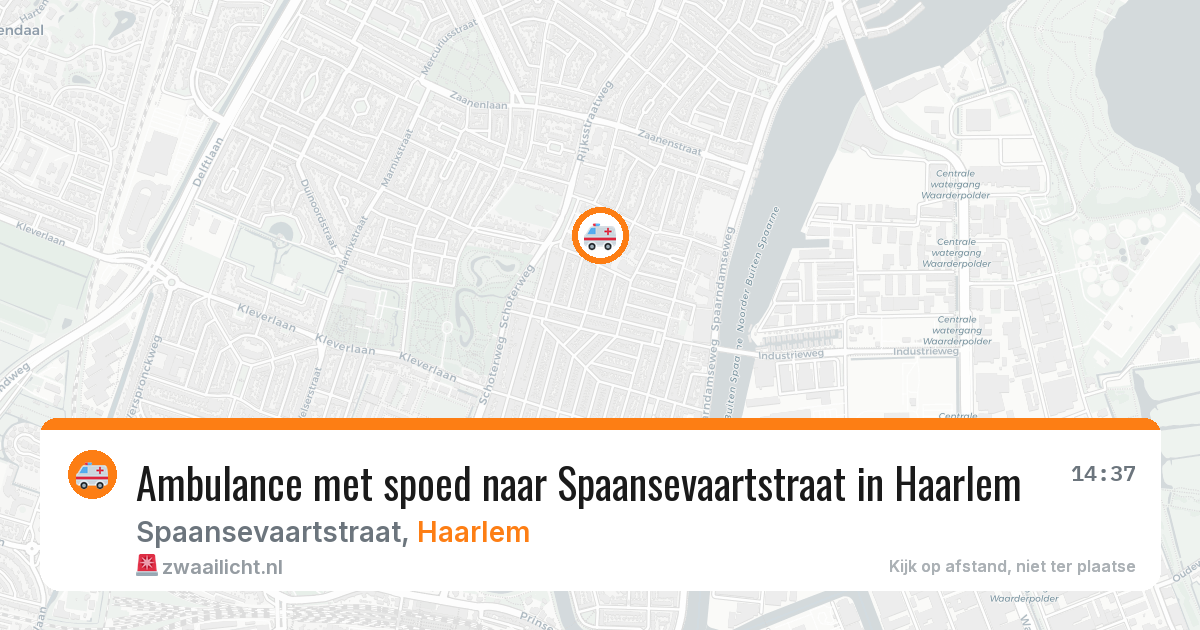 Ambulance met spoed naar Spaansevaartstraat in Haarlem — 7 feb 2026