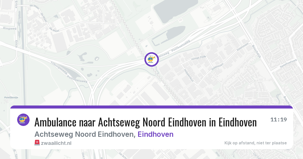 Ambulance naar Achtseweg Noord Eindhoven in Eindhoven — 4 aug 2026