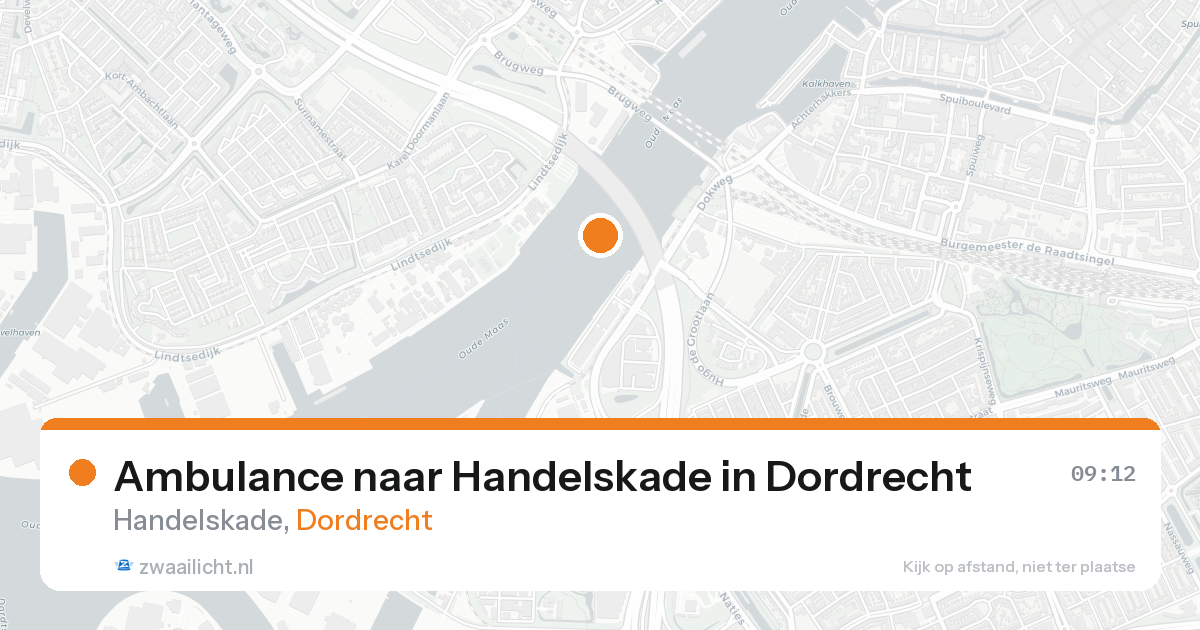 Ambulance naar Handelskade in Dordrecht — 26 aug 2026