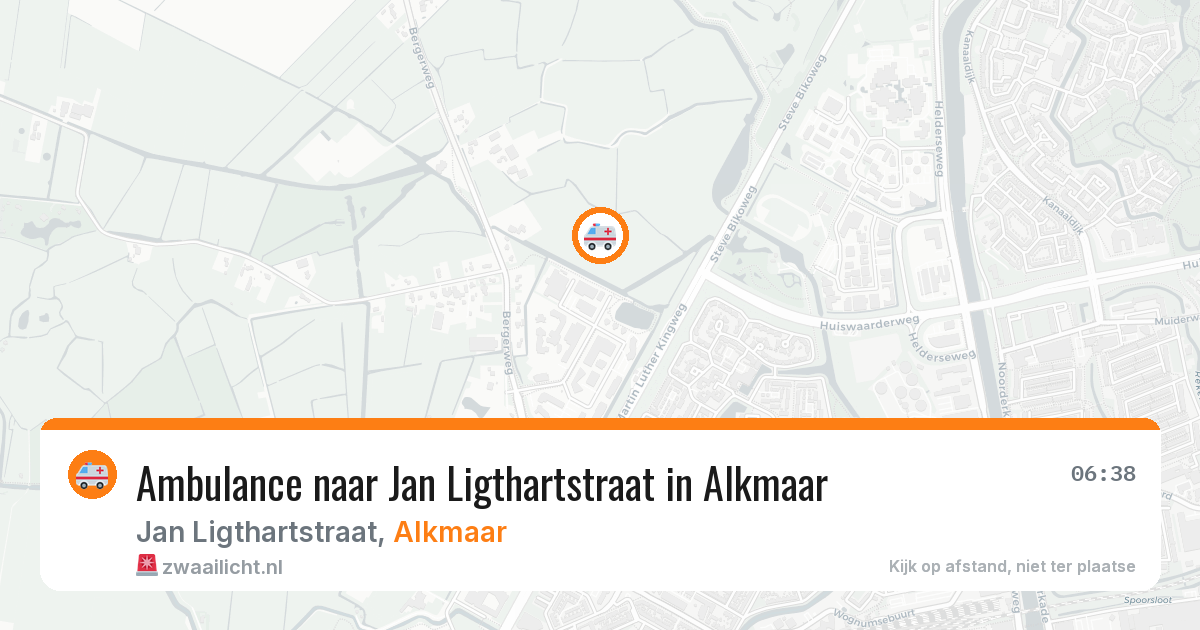 Ambulance naar Jan Ligthartstraat in Alkmaar — 8 aug 2026