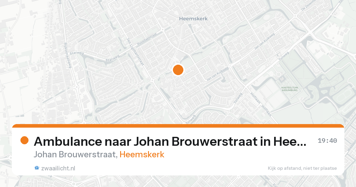 Ambulance naar Johan Brouwerstraat in Heemskerk — 21 mei 2026