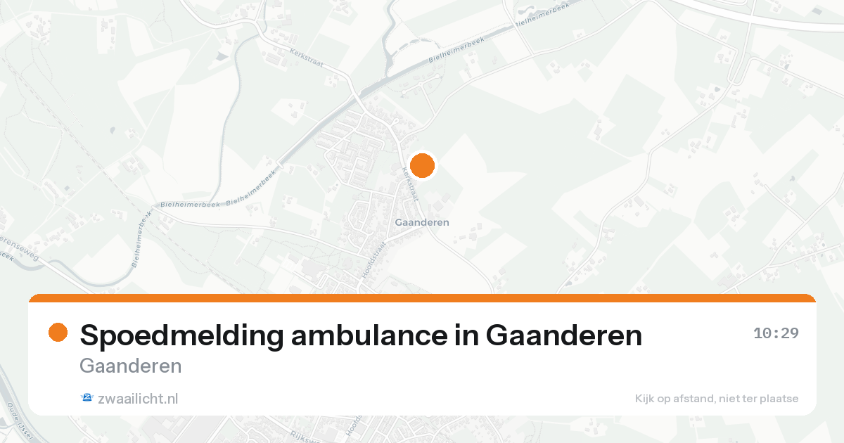 Spoedmelding ambulance in Gaanderen — 7 feb 2026
