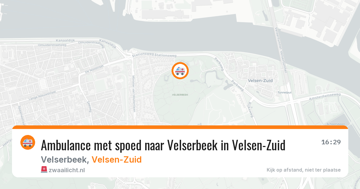 Ambulance met spoed naar Velserbeek in Velsen-Zuid — 20 mei 2026