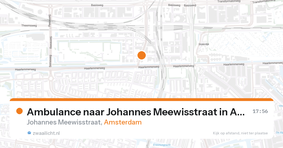 Ambulance naar Johannes Meewisstraat in Amsterdam — 22 jun 2026