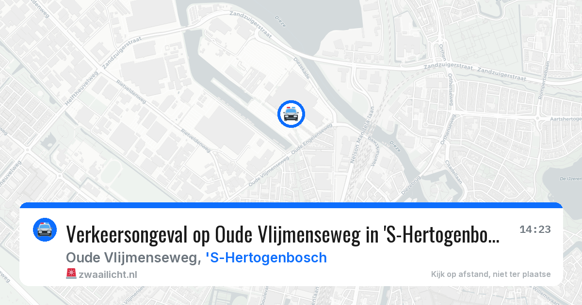 Verkeersongeval op Oude Vlijmenseweg in 'S-Hertogenbosch — 29 mrt 2026