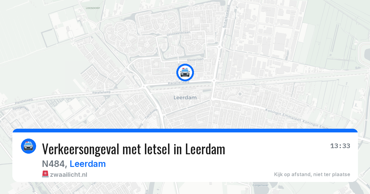Verkeersongeval met letsel in Leerdam — 11 apr 2026