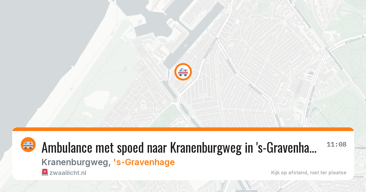 Ambulance met spoed naar Kranenburgweg in 's-Gravenhage — 10 feb 2026
