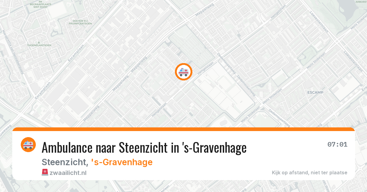 Ambulance naar Steenzicht in 's-Gravenhage — 8 apr 2026
