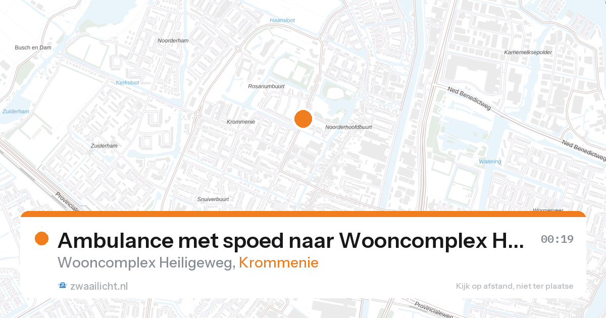 Ambulance met spoed naar Wooncomplex Heiligeweg in Krommenie — 31 jan 2026