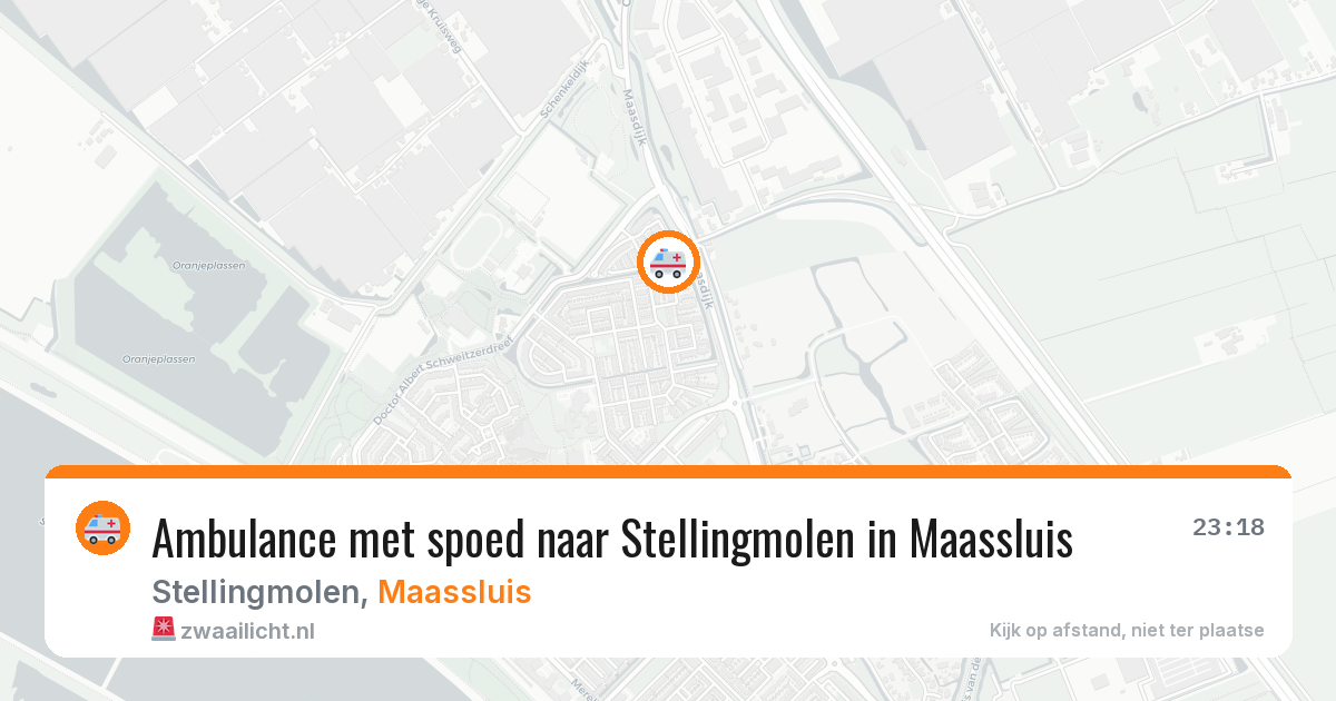 Ambulance met spoed naar Stellingmolen in Maassluis — 6 jul 2026