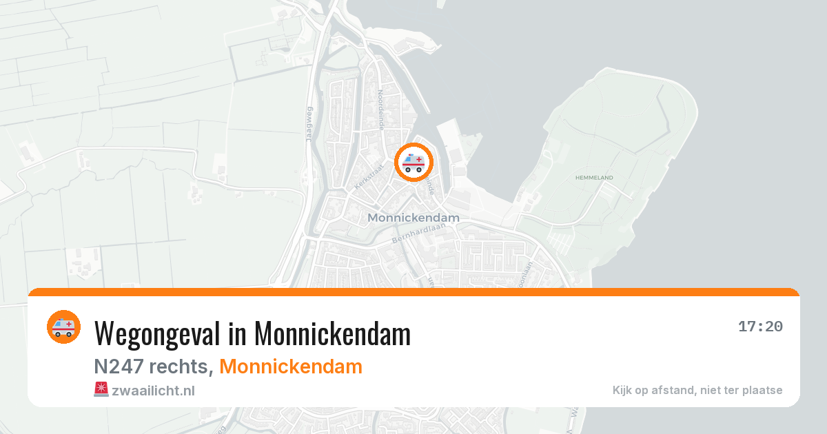 Wegongeval in Monnickendam — 14 feb 2026