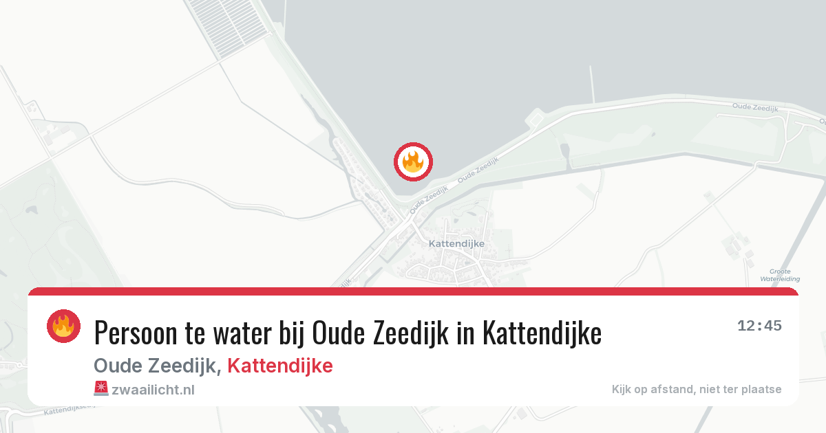 Persoon te water bij Oude Zeedijk in Kattendijke — 29 apr 2026