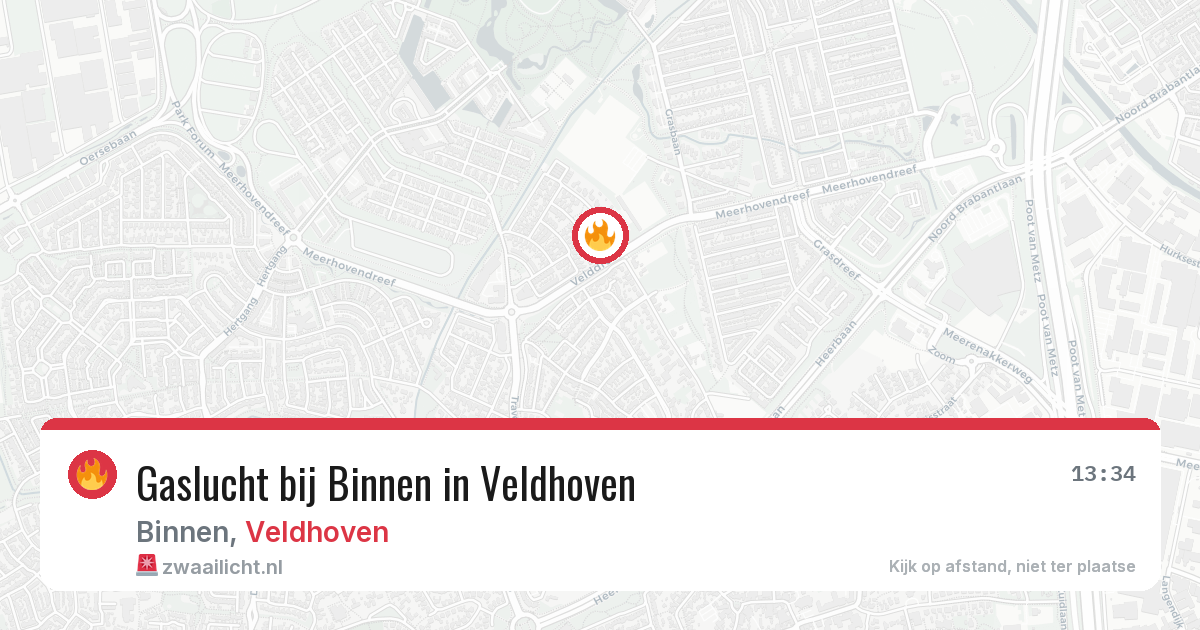 Gaslucht bij Binnen in Veldhoven — 8 jul 2026
