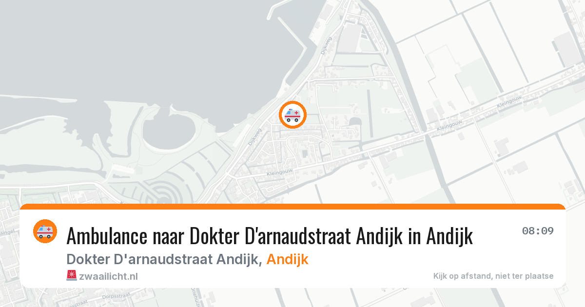 Ambulance naar Dokter D'arnaudstraat Andijk in Andijk — 25 apr 2026
