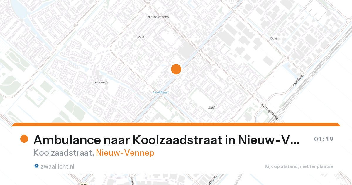 Ambulance naar Koolzaadstraat in Nieuw-Vennep — 1 feb 2026