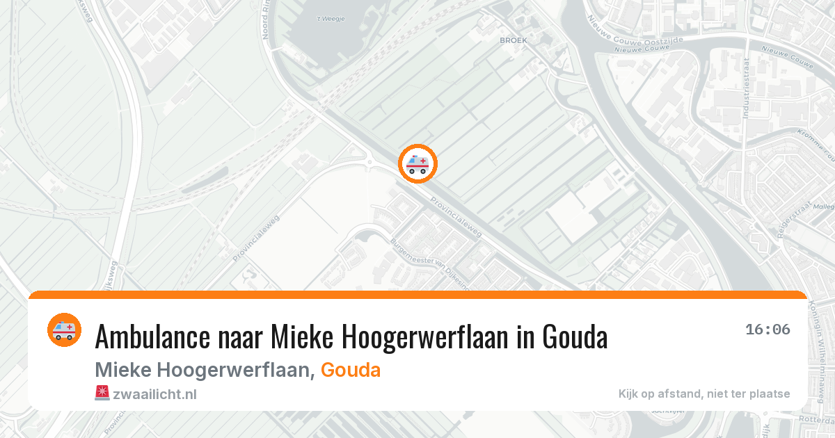 Ambulance naar Mieke Hoogerwerflaan in Gouda — 28 mei 2026