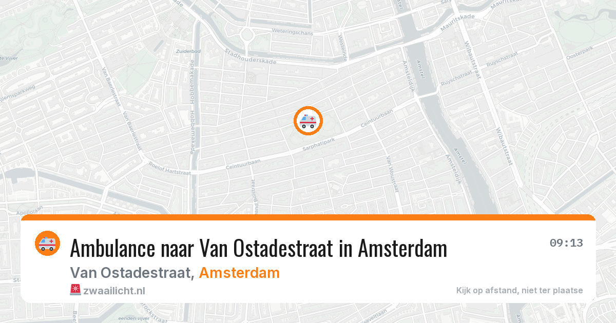 Ambulance naar Van Ostadestraat in Amsterdam — 29 jun 2026
