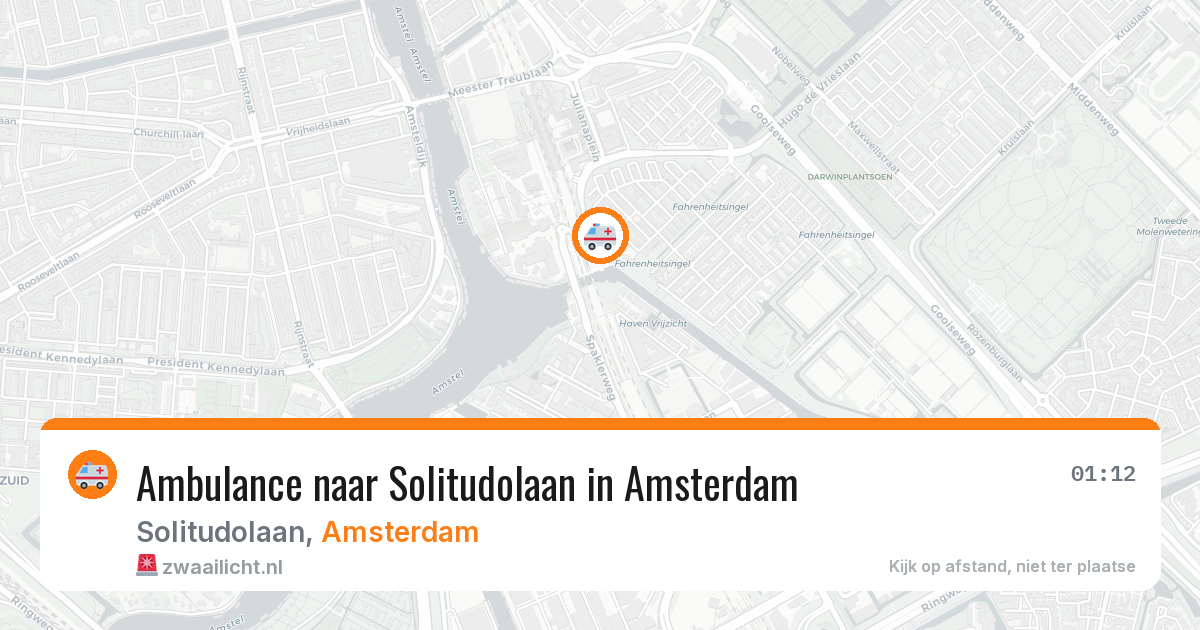Ambulance naar Solitudolaan in Amsterdam — 11 jul 2026