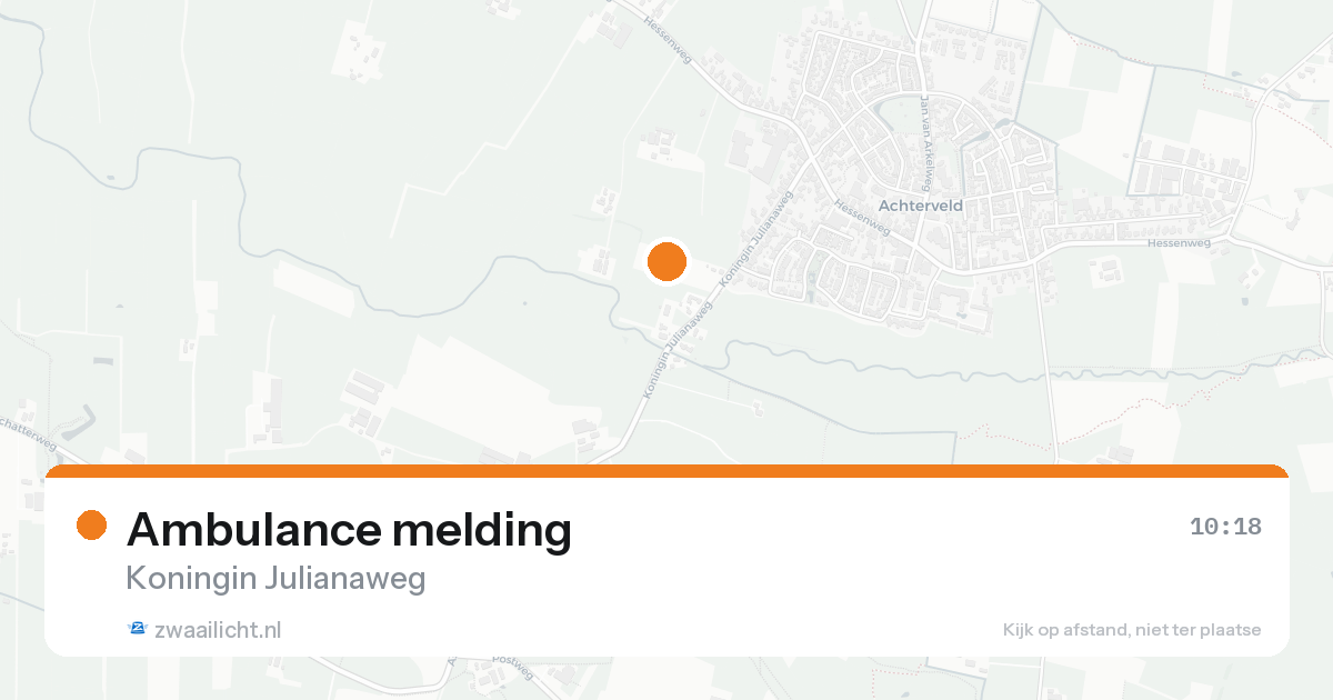 Ambulance melding — 30 mei 2026