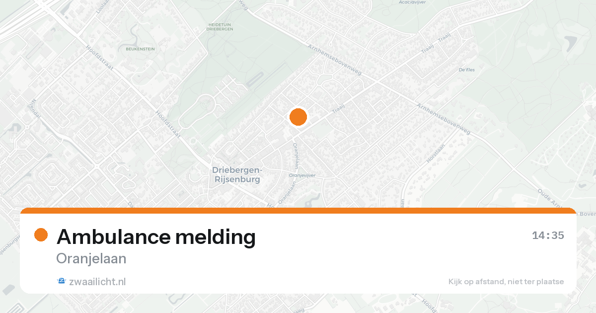Ambulance melding — 15 mei 2026