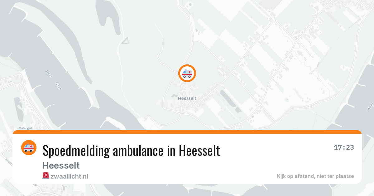 Spoedmelding ambulance in Heesselt — 12 jul 2026