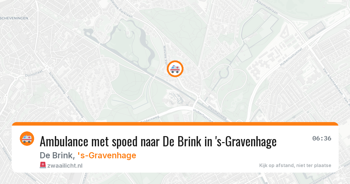 Ambulance met spoed naar De Brink in 's-Gravenhage — 18 jan 2026