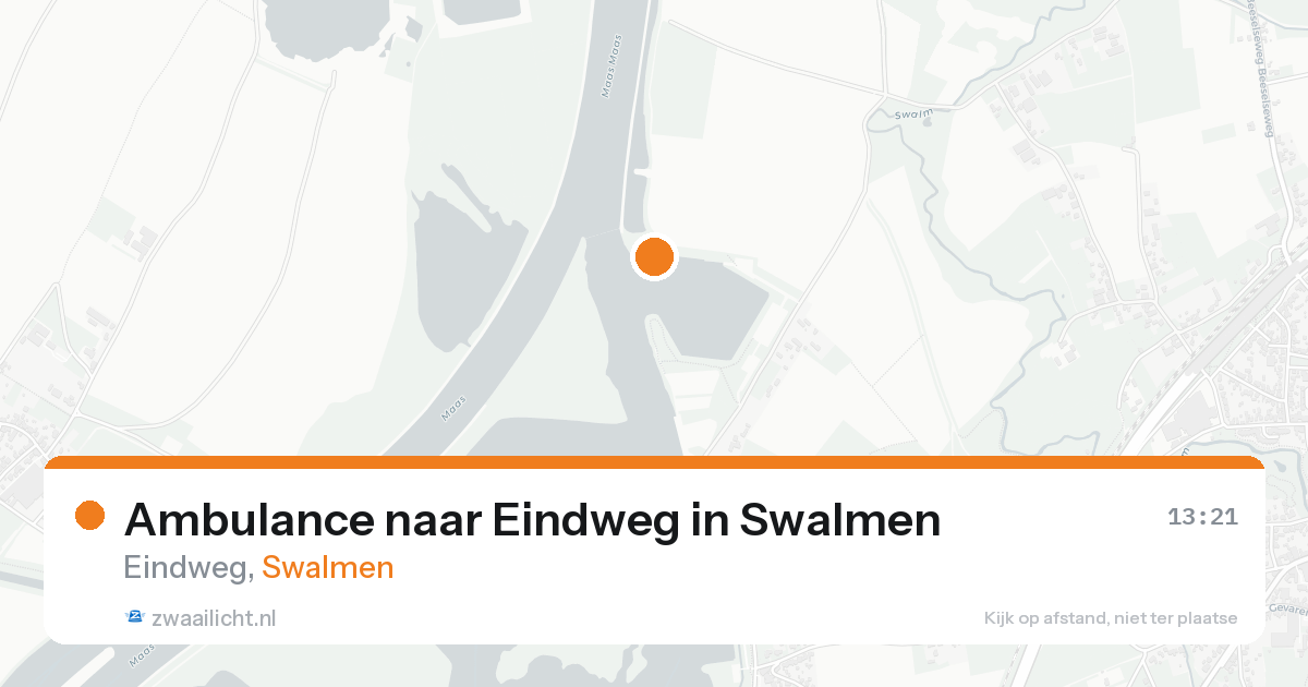 Ambulance naar Eindweg in Swalmen — 11 aug 2026