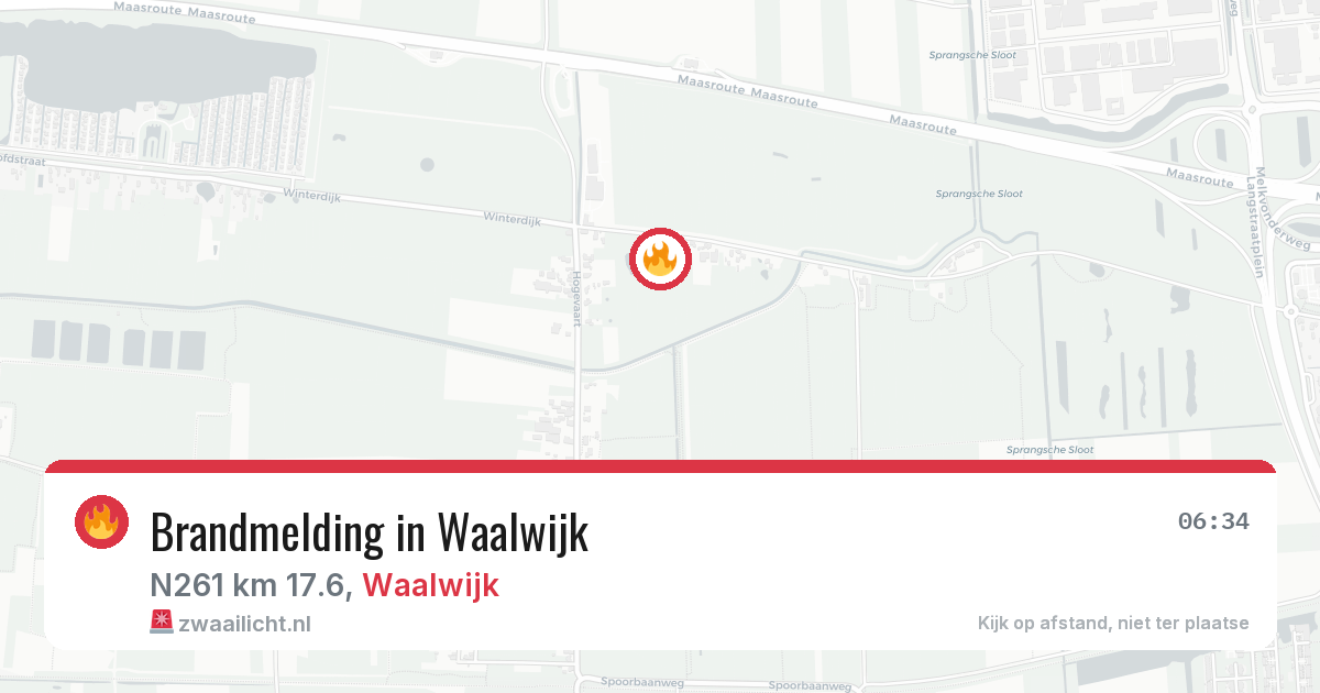Brandmelding in Waalwijk — 11 mei 2026