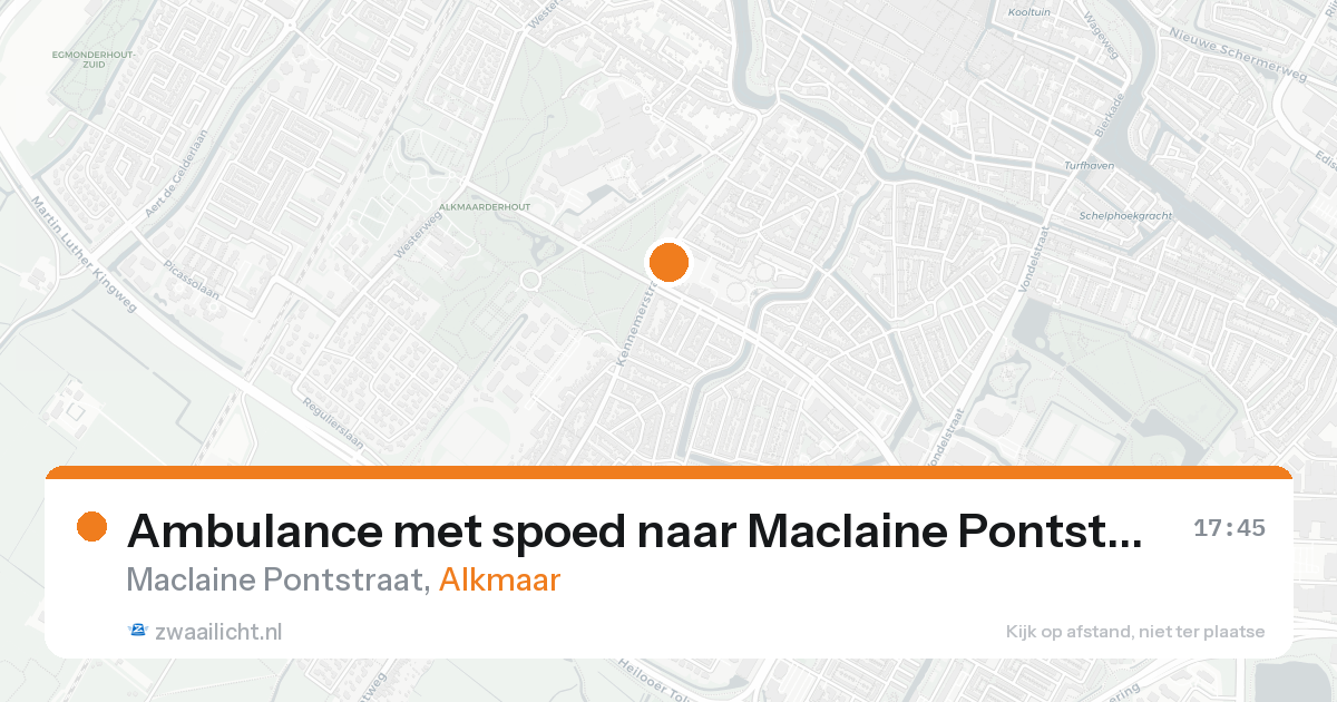 Ambulance met spoed naar Maclaine Pontstraat in Alkmaar — 30 jan 2026