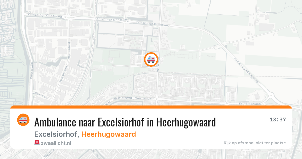 Ambulance naar Excelsiorhof in Heerhugowaard — 7 jul 2026