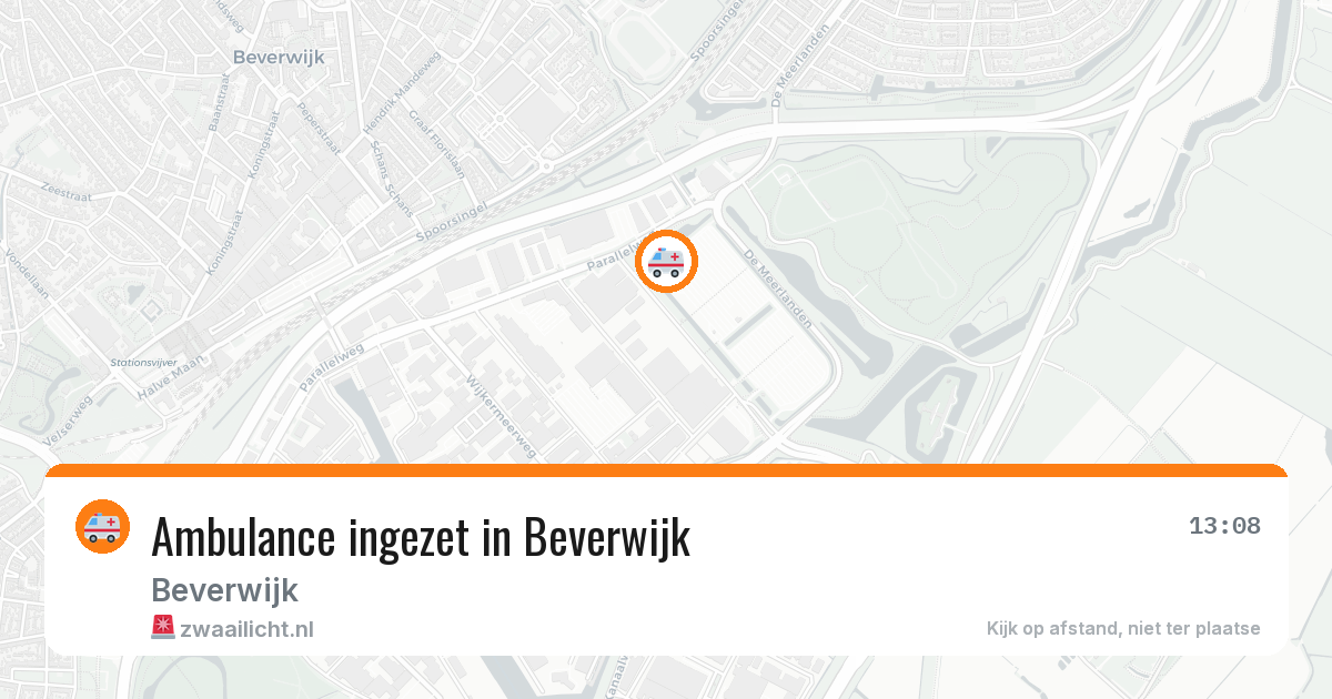 Ambulance ingezet in Beverwijk — 19 jun 2026
